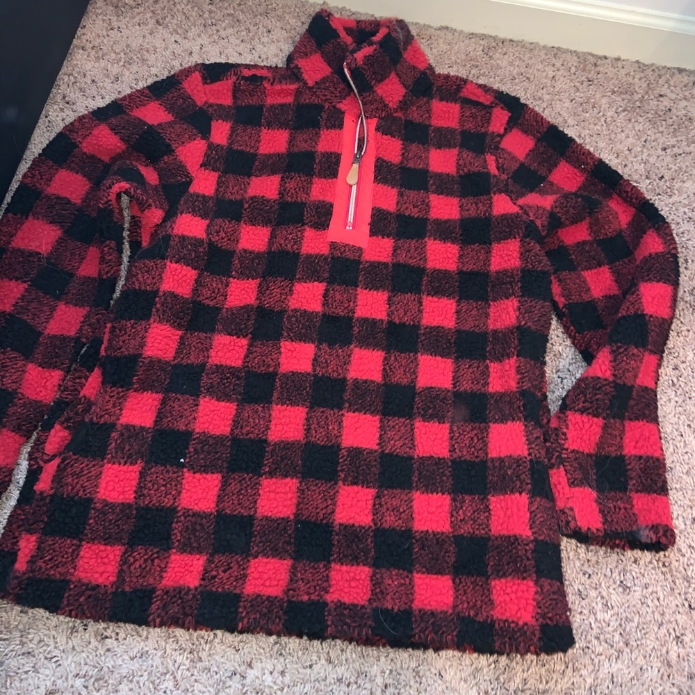 Buffalo plaid pullover